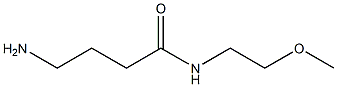 4-amino-N-(2-methoxyethyl)butanamide Structure