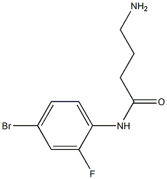 4-amino-N-(4-bromo-2-fluorophenyl)butanamide 구조식 이미지