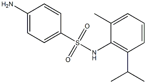 4-amino-N-[2-methyl-6-(propan-2-yl)phenyl]benzene-1-sulfonamide 구조식 이미지