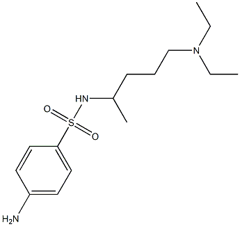 4-amino-N-[5-(diethylamino)pentan-2-yl]benzene-1-sulfonamide 구조식 이미지