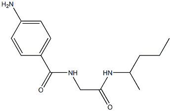 4-amino-N-{2-[(1-methylbutyl)amino]-2-oxoethyl}benzamide 구조식 이미지