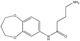 4-amino-N-3,4-dihydro-2H-1,5-benzodioxepin-7-ylbutanamide 구조식 이미지