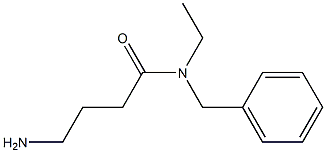 4-amino-N-benzyl-N-ethylbutanamide Structure
