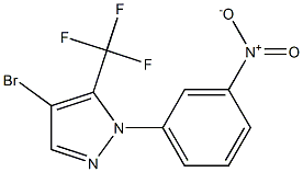 4-bromo-1-(3-nitrophenyl)-5-(trifluoromethyl)-1H-pyrazole Structure