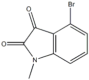 4-bromo-1-methyl-2,3-dihydro-1H-indole-2,3-dione 구조식 이미지