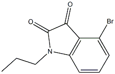 4-bromo-1-propyl-2,3-dihydro-1H-indole-2,3-dione 구조식 이미지