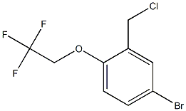 4-bromo-2-(chloromethyl)-1-(2,2,2-trifluoroethoxy)benzene 구조식 이미지