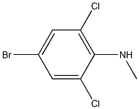 4-bromo-2,6-dichloro-N-methylaniline 구조식 이미지