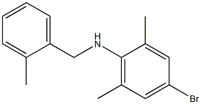 4-bromo-2,6-dimethyl-N-[(2-methylphenyl)methyl]aniline 구조식 이미지