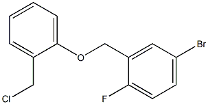 4-bromo-2-[2-(chloromethyl)phenoxymethyl]-1-fluorobenzene Structure