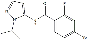 4-bromo-2-fluoro-N-(1-isopropyl-1H-pyrazol-5-yl)benzamide Structure