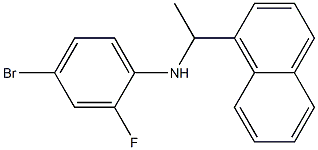 4-bromo-2-fluoro-N-[1-(naphthalen-1-yl)ethyl]aniline Structure