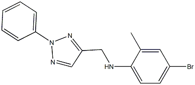 4-bromo-2-methyl-N-[(2-phenyl-2H-1,2,3-triazol-4-yl)methyl]aniline Structure