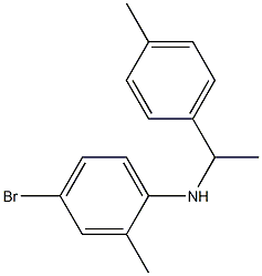 4-bromo-2-methyl-N-[1-(4-methylphenyl)ethyl]aniline Structure