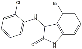 4-bromo-3-[(2-chlorophenyl)amino]-2,3-dihydro-1H-indol-2-one 구조식 이미지