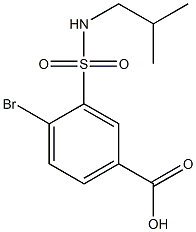 4-bromo-3-[(2-methylpropyl)sulfamoyl]benzoic acid Structure