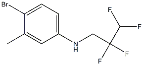 4-bromo-3-methyl-N-(2,2,3,3-tetrafluoropropyl)aniline Structure