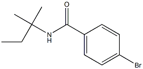 4-bromo-N-(1,1-dimethylpropyl)benzamide 구조식 이미지