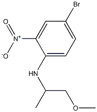 4-bromo-N-(1-methoxypropan-2-yl)-2-nitroaniline 구조식 이미지