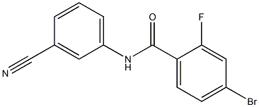 4-bromo-N-(3-cyanophenyl)-2-fluorobenzamide Structure