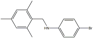 4-bromo-N-[(2,4,6-trimethylphenyl)methyl]aniline 구조식 이미지