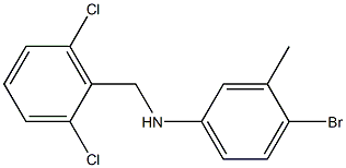 4-bromo-N-[(2,6-dichlorophenyl)methyl]-3-methylaniline 구조식 이미지