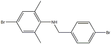 4-bromo-N-[(4-bromophenyl)methyl]-2,6-dimethylaniline Structure