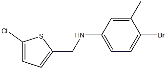 4-bromo-N-[(5-chlorothiophen-2-yl)methyl]-3-methylaniline Structure