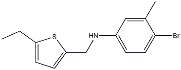 4-bromo-N-[(5-ethylthiophen-2-yl)methyl]-3-methylaniline 구조식 이미지