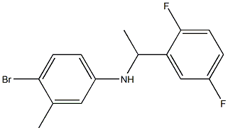 4-bromo-N-[1-(2,5-difluorophenyl)ethyl]-3-methylaniline Structure