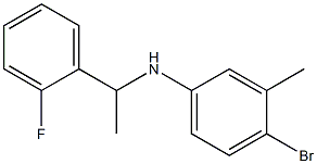 4-bromo-N-[1-(2-fluorophenyl)ethyl]-3-methylaniline 구조식 이미지