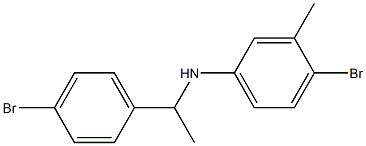 4-bromo-N-[1-(4-bromophenyl)ethyl]-3-methylaniline 구조식 이미지