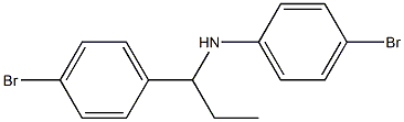 4-bromo-N-[1-(4-bromophenyl)propyl]aniline Structure