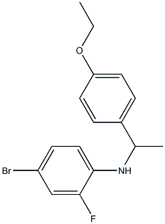 4-bromo-N-[1-(4-ethoxyphenyl)ethyl]-2-fluoroaniline Structure