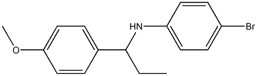 4-bromo-N-[1-(4-methoxyphenyl)propyl]aniline Structure
