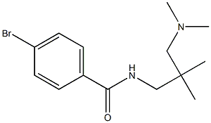 4-bromo-N-[3-(dimethylamino)-2,2-dimethylpropyl]benzamide 구조식 이미지