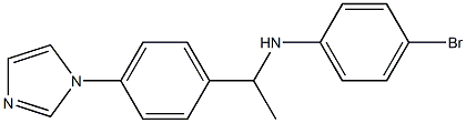 4-bromo-N-{1-[4-(1H-imidazol-1-yl)phenyl]ethyl}aniline Structure