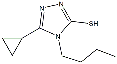 4-butyl-5-cyclopropyl-4H-1,2,4-triazole-3-thiol Structure