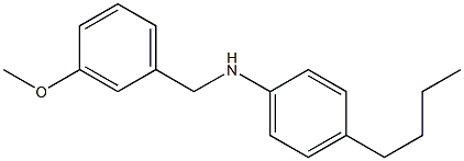 4-butyl-N-[(3-methoxyphenyl)methyl]aniline 구조식 이미지