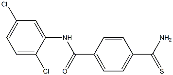 4-carbamothioyl-N-(2,5-dichlorophenyl)benzamide 구조식 이미지