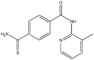 4-carbamothioyl-N-(3-methylpyridin-2-yl)benzamide Structure