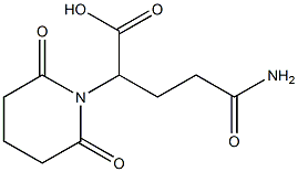 4-carbamoyl-2-(2,6-dioxopiperidin-1-yl)butanoic acid 구조식 이미지