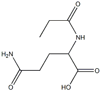 4-carbamoyl-2-propanamidobutanoic acid 구조식 이미지