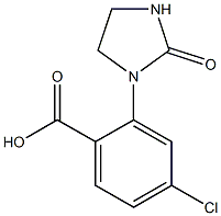4-chloro-2-(2-oxoimidazolidin-1-yl)benzoic acid Structure