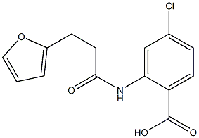 4-chloro-2-[3-(furan-2-yl)propanamido]benzoic acid 구조식 이미지