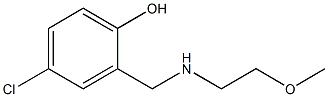 4-chloro-2-{[(2-methoxyethyl)amino]methyl}phenol Structure