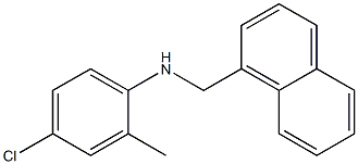 4-chloro-2-methyl-N-(naphthalen-1-ylmethyl)aniline Structure