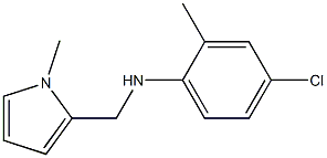 4-chloro-2-methyl-N-[(1-methyl-1H-pyrrol-2-yl)methyl]aniline Structure