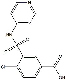 4-chloro-3-(pyridin-4-ylsulfamoyl)benzoic acid Structure