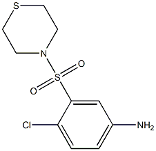 4-chloro-3-(thiomorpholine-4-sulfonyl)aniline Structure